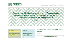 Desktop Screenshot of musiikkikustantajat.fi