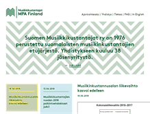 Tablet Screenshot of musiikkikustantajat.fi